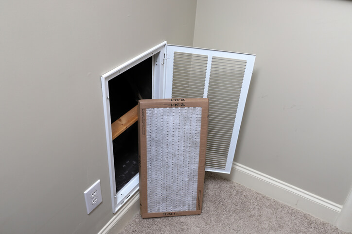 Replacing Filter For AC Maintenance In Auburn, CA