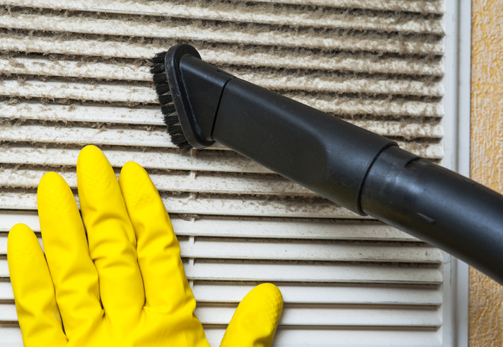 Cleaning Dusty Air Vent