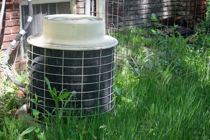 HVAC Unit Area In Need Of Landscaping